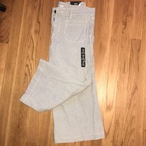 Blue and white stripped pants (never worn